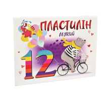 Дитячий м'який пластилін КТ 230604, 12 кольорів