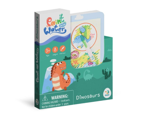 Набір водних розмальовок "Динозаври" 300310 з маркером для води