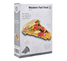 Конструктор детский "Western fast food: Pizza" 1024A-4, пластик, 79 деталей