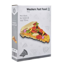 Конструктор дитячий "Western fast food: Pizza" 1024A-4, пластик, 79 деталей
