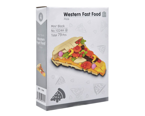 Конструктор дитячий "Western fast food: Pizza" 1024A-4, пластик, 79 деталей
