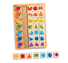 Деревянный пазл-вкладыш "Ассоциации цвета" (ПСД268) PSD268