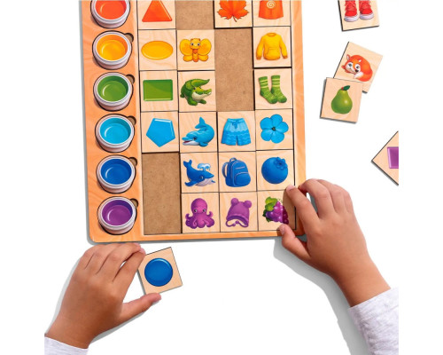 Деревянный пазл-вкладыш "Ассоциации цвета" (ПСД268) PSD268