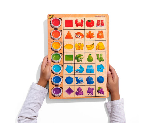 Деревянный пазл-вкладыш "Ассоциации цвета" (ПСД268) PSD268