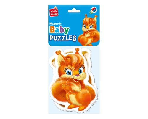Дитячі магнітні пазли "Пухнастики" VT3208-18, 8 елементів