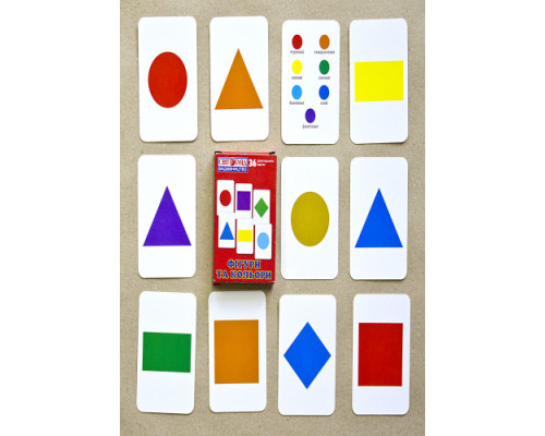 Учебный материал "Фигуры и цвета" 13106049 на укр. языке