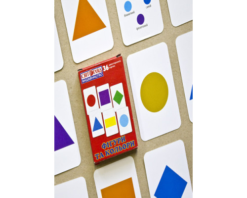 Учебный материал "Фигуры и цвета" 13106049 на укр. языке