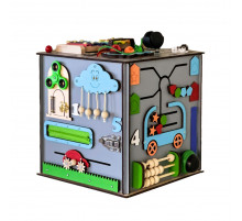 Развивающая игрушка Бизикуб TG3461117500, 30х30х30 см Серый Развивающая игрушка Бизикуб TG3461117500, 30х30х30 см Серый