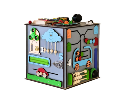 Розвиваюча іграшка Бізікуб TG3461117500, 30х30х30 см Сірий