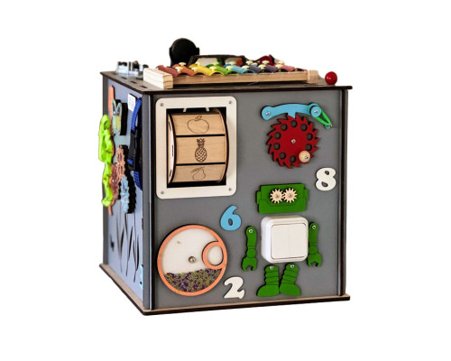 Розвиваюча іграшка Бізікуб TG3461117500, 30х30х30 см Сірий