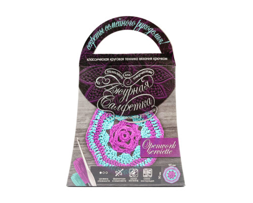 Комплект для творчості своїми руками "Ажурна серветка" SL-01-07