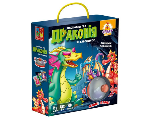 Настольная игра "Дракония" VT8010-12, 100 карточек, правила игры, 1 колокольчик