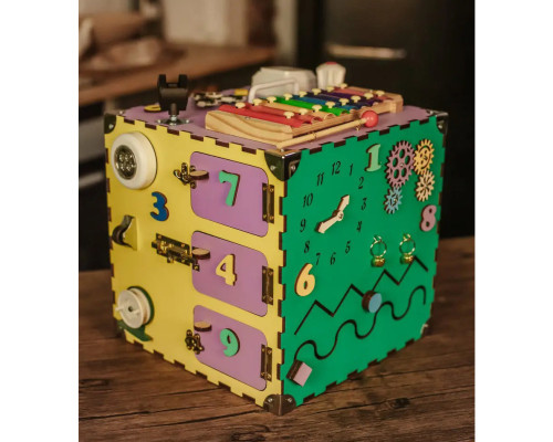 Розвиваюча іграшка Бізікуб Temple Group TG200123 30х30х30смРізнокольоровий