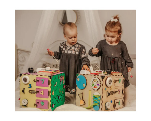 Розвиваюча іграшка Бізікуб Temple Group TG200123 30х30х30смРізнокольоровий