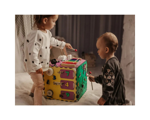 Розвиваюча іграшка Бізікуб Temple Group TG200123 30х30х30смРізнокольоровий