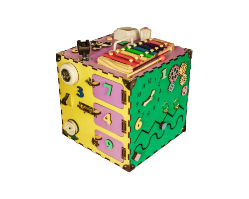 Розвиваюча іграшка Бізікуб Temple Group TG200123 30х30х30смРізнокольоровий