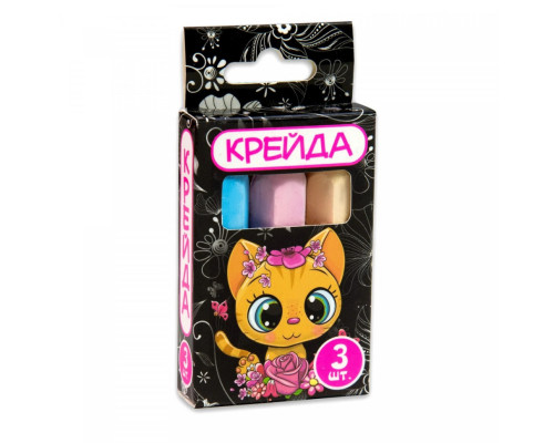 Дитяча Крейда Олівець Strateg 50110 різнокольоровий 3 шт