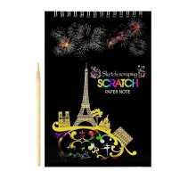 Скретчбук "Europe" 20-0915-WH-2 на спіралі, 10 аркушів, 14х20 см