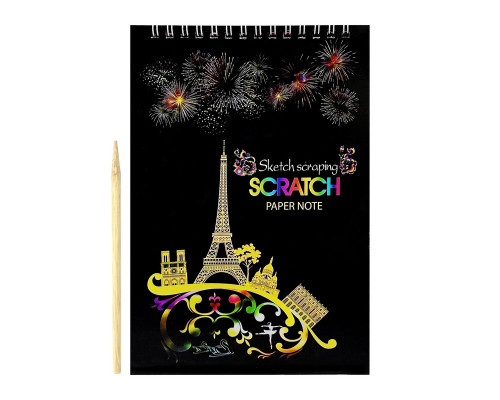 Скретчбук "Europe" 20-0915-WH-2 на спіралі, 10 аркушів, 14х20 см