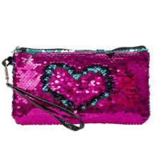 Детская косметичка с пайетками "Сердце" T16302 розовый