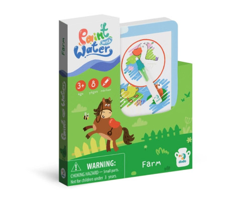 Набір водних розмальовок "Ферма" 300311 з маркером для води