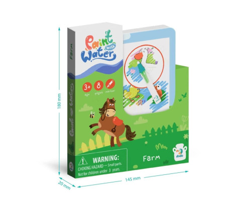 Набір водних розмальовок "Ферма" 300311 з маркером для води