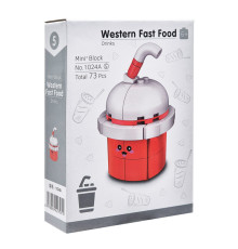 Конструктор дитячий "Western fast food: Drinks" 1024A-5, пластик, 73 деталі