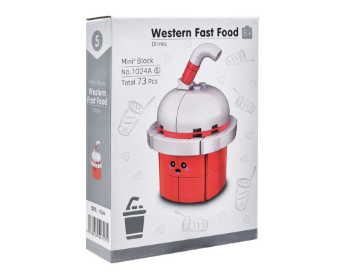 Конструктор дитячий "Western fast food: Drinks" 1024A-5, пластик, 73 деталі
