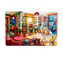 Дерев'яний пазл-вкладиш "Наведи лад в кімнаті та нагодуй Ваню" (ПСД271) PSD271