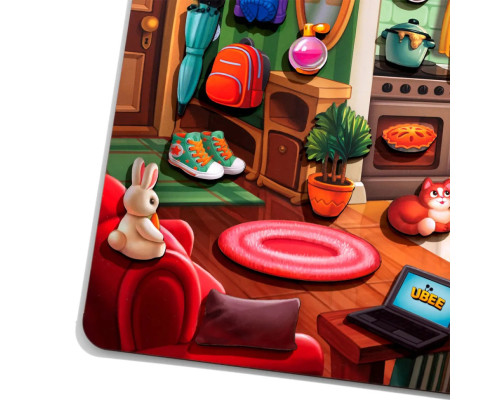 Деревянный пазл-вкладыш "Наведи порядок в комнате и накорми Ваню" (ПСД271) PSD271