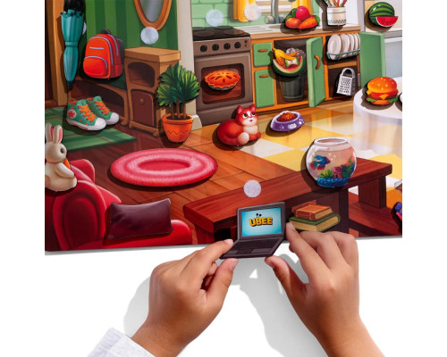 Деревянный пазл-вкладыш "Наведи порядок в комнате и накорми Ваню" (ПСД271) PSD271