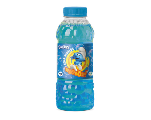 Мыльные пузыри "Mega Bubbles с тарелкой The Smurfs" 200637 объем 450 мл