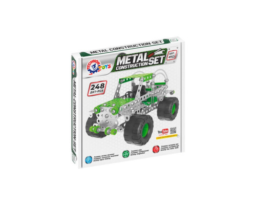Детский Конструктор металлический "Внедорожник" ТехноК 4913TXK, 248 деталей
