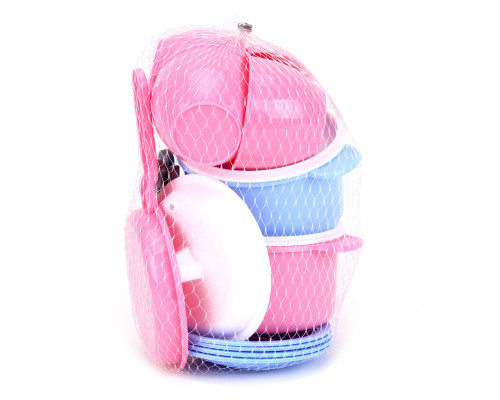 Іграшка посуд "Маринка 1 ТехноК", арт. 2209TXK(Pnk) 15 Предметів