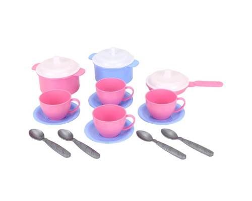 Іграшка посуд "Маринка 1 ТехноК", арт. 2209TXK(Pnk) 15 Предметів