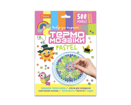 Набір для творчості термомозаїка НТ-2, 500 пікселів  Пастель