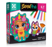 Набор для творчества "Sand Art Веселые друзья" VT4501-01, 5 флаконов с песком