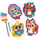 Набор для творчества "Sand Art Веселые друзья" VT4501-01, 5 флаконов с песком