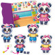 Игра развивающая с липучками "Пандочка" VT1320-05, 9 элементов одежды
