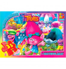 Пазлы детские "Тролли" TR0077, 35 элементов