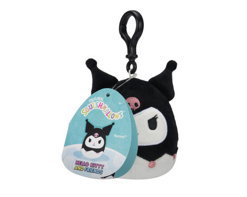 Дитяча м'яка іграшка на кліпсі серії «Хелло Кітті» Куромі Squishmallows SQSN00277, 9 см