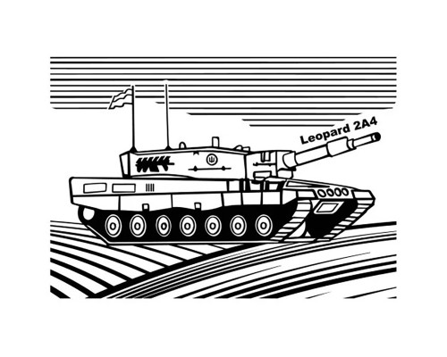 Картина-трафарет для раскрашивания песком А4 "Leopard" Т-а4188