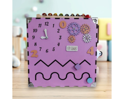 Развивающая игрушка Бизикуб Temple Group TG200132 30х30х30 см Розовый