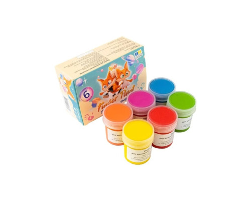 Набір пальчикових фарб 840602, 6 кольорів по 40 мл