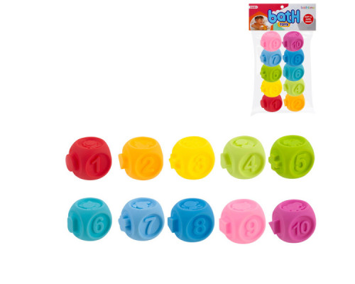 Набор игрушек для ванной конструктор 88-53 текстурные фигуры