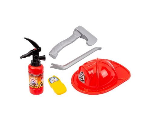 Дитяча іграшка "Набір пожежника" 8591TXK каска, вогнегасник, інструменти