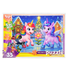 Дитячі м'які пазли "Поні на ковзанці" S35-11-09, 35 елементів