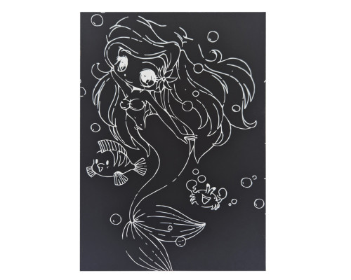 Скретчбук "Космос" 20-8807-WH-1 на спіралі, 10 аркушів, 14х20 см