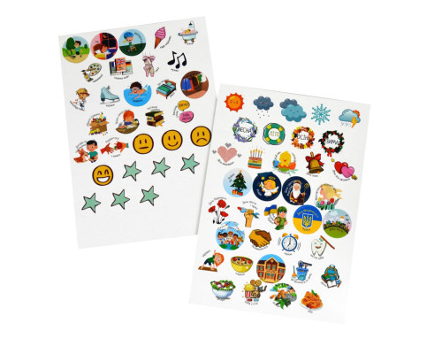 Гра з багаторазовими наклейками "Мій планер" Умняшка KP-010