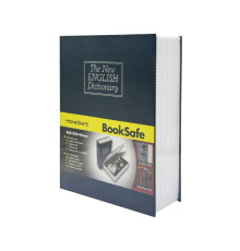 Сейф-книга с ключом для хранения KBS-803(Blue) большая, 26,5х20х6,5 см